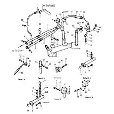 hose - Блок «Трубопровод преобразователя крутящего момента»  (номер на схеме: 35)
