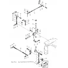 nut - Блок «Рабочее оборудование наклона и соединение управления рыхлителем»  (номер на схеме: 17)