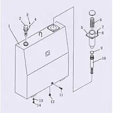 oil filter ass’y - Блок «Гидравлический бак»  (номер на схеме: 5)