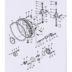 O-ring - Блок «Крепление преобразователя крутящего момента и регулятор клапанов»  (номер на схеме: 36)