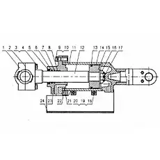 Прокладка - Блок «0Т32251 Гидроцилиндр перекоса»  (номер на схеме: 2)