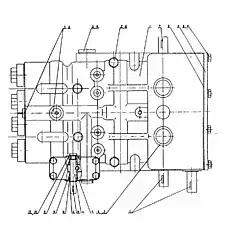 Шайба 12 - Блок «0T12200 Клапан управления поворотом и торможением»  (номер на схеме: 6)