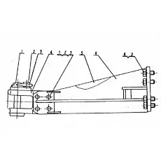 Болт М24 х 220 -10.9 - Блок «0Т20000 Тяговый механизм»  (номер на схеме: 1)