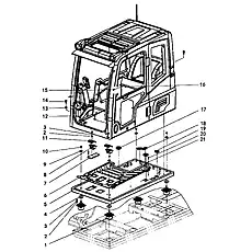 BOLT - Блок «CAB MOUNTING 1»  (номер на схеме: 3)