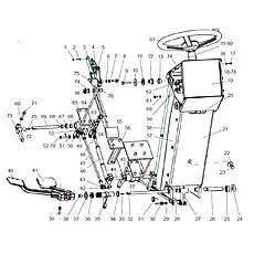 Steering Gear Retaining Plate Group - Блок «MG19019000 Группа передней консоли»  (номер на схеме: 59)