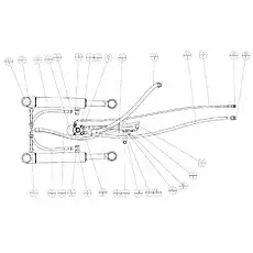 Washer 8 - Блок «Гидравлическая система рулевого управления»  (номер на схеме: 4)