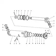 Split pin 8x90 - Блок «Цилиндр наклона»  (номер на схеме: 9)