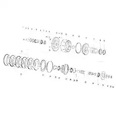 Piston output seal ring - Блок «Ведущий вал в сборе»  (номер на схеме: 15)