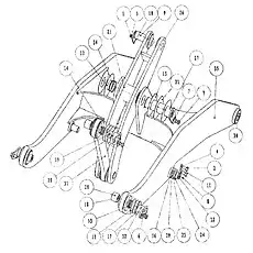Bolt M20x35 - Блок «СТРЕЛА В СБОРЕ»  (номер на схеме: 2)