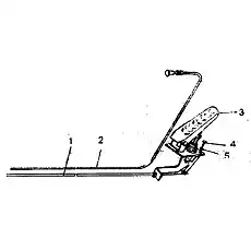 Throttle pedal - Блок «Механизм акселератора»  (номер на схеме: 3)