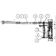 19 HIGH PRESSURE HOSE ASSEMBLY - Блок «Охлаждающая гидравлическая система»  (номер на схеме: 8)