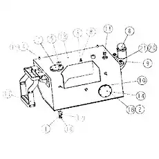 QOMBINE SEAL GASKET 10A - Блок «Топливный бак в сборе»  (номер на схеме: 4)