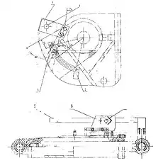 RULER II - Блок «Ограничитель подъема и автоматическое выравнивание ковша»  (номер на схеме: 2)