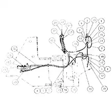 PRIORITY VALVE CONNECTOR - Блок «Система гидравлического вспомогательного клапана»  (номер на схеме: 22)