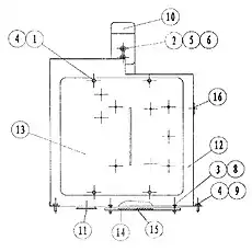 NUT M6 - Блок «Вспомогательный клапан рамы в сборе (G)»  (номер на схеме: 5)