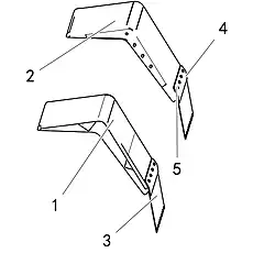 NUT-HEX (SEM) - Блок «FENDER AS.-LEFT (SEM) X1-5247497S01»  (номер на схеме: 5)