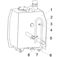 Bolt M10×20 - Блок «Hydraulic Tank Assembly»  (номер на схеме: 4)