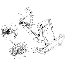 Split Flange - Блок «Implement Hydraulic System Assembly 2»  (номер на схеме: 50)