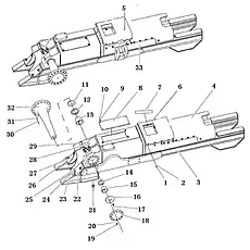 Rear Protect Assembly - Блок «LGP Track Roller Frame Assembly»  (номер на схеме: 27)