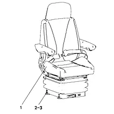 Bolt M8×25 - Блок «Seat Assembly (Cloth Seat)»  (номер на схеме: 2)