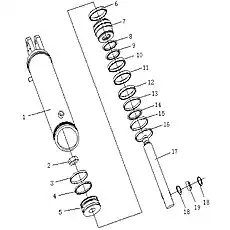 JOINT BEARING - Блок «TURNING OIL CYLINDER (L.H.)»  (номер на схеме: 19)
