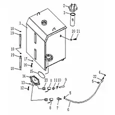 CLAMP - Блок «Топливный бак и трубопровод (для SHANGCHAI)»  (номер на схеме: 5)