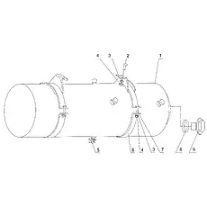Air cylinder hoop - Блок «AIR CYLINDER ASSEMBLY»  (номер на схеме: 6)