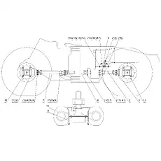 Front axle - Блок «DRIVE SYSTEM SL50W-3»  (номер на схеме: 11)