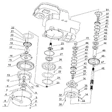 Washer 12 - Блок «GEARBOX ASSEMBLY 3 (370801)»  (номер на схеме: 31)