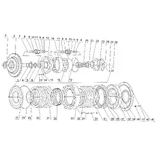 Washer 10 - Блок «GEARBOX TWO SHAFT AND PLANET LINE PART (HANGZHOU ADVANCE)»  (номер на схеме: 25)
