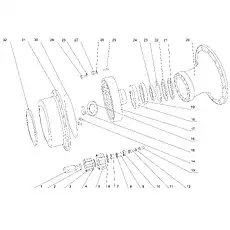 Needle Roller (front axle) - Блок «PLANETARY ASSEMBLY»  (номер на схеме: 25)