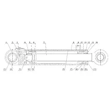 Ky ring KY55×70×10 - Блок «STEERING CYLINDER (370901)»  (номер на схеме: (9))