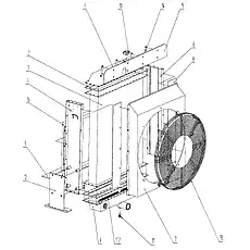 Left plate assembly - Блок «Radiator Assembly (Cummins Engine)»  (номер на схеме: 5)