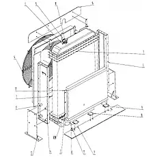Bracket parts - Блок «Radiator Assembly (Weichai Engine) 2»  (номер на схеме: 12)