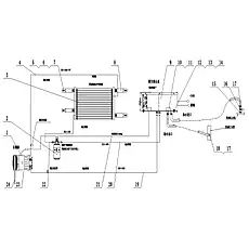 Air conditioner inlet pipe joint - Блок «Система кондиционирования»  (номер на схеме: 15)
