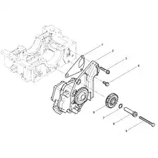 Intermediate gear shaft - Блок «Oil pump assembly»  (номер на схеме: 6)