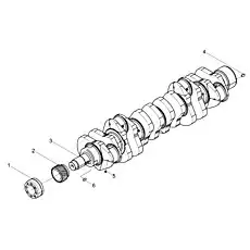 Timing gear of crankshaft - Блок «Crankshaft assembly»  (номер на схеме: 2)