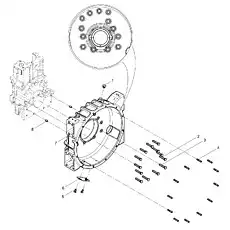 Hexagon bolt - Блок «Flywheel Housing Group»  (номер на схеме: 5)