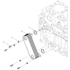 Inner hexagon screw - Блок «Oil cooler assembly»  (номер на схеме: 4)