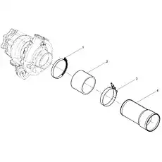 Compressor Air-inlet Assembly - Блок «Compressor Pipe Group»  (номер на схеме: 4)