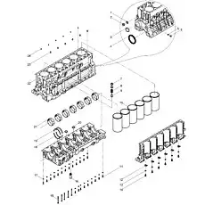 Cylinder Liner - Блок «Engine Block Group»  (номер на схеме: 10)