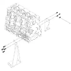 Hexagon Flange with Tooth Bolt - Блок «Engine Bracket Group»  (номер на схеме: 1)