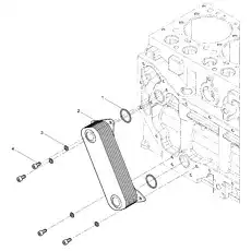 Inner Hexagon Socket Head Cap Screw - Блок «Oil Cooler Group»  (номер на схеме: 4)