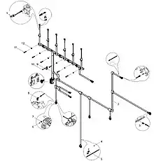 Hexagon Head Bolt - Блок «Electronic Control System Harness and Sensor Group»  (номер на схеме: 4)