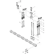 Rocker Arm Set - Блок «Valve Train Group»  (номер на схеме: 5)