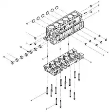 Cylinder Block - Блок «Cylinder Block Preassembly»  (номер на схеме: 3)