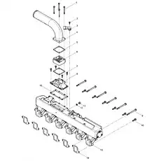Intake Manifold Assembly - Блок «Intake Manifold Group»  (номер на схеме: 13)