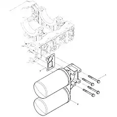 Oil filter seat gasket - Блок «Oil Filter Group»  (номер на схеме: 3)