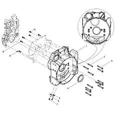Inner Hexagon Socket Head Cap Screw - Блок «Flywheel Housing Group»  (номер на схеме: 10)
