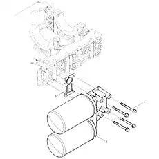 Oil filter seat gasket - Блок «Oil Filter Group»  (номер на схеме: 3)
